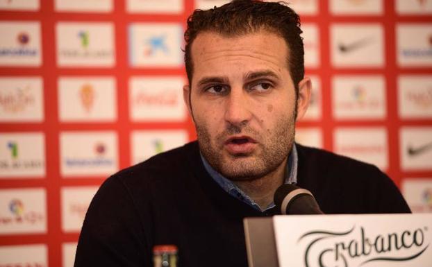 Rubén Baraja, durante su comparecencia. /HUGO ÁLVAREZ.