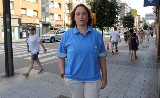 Marta Nonide, en Gijón.