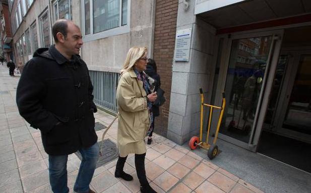 Ana Hevia, a su entrada en loz juzgados el pasado mes de marzo.