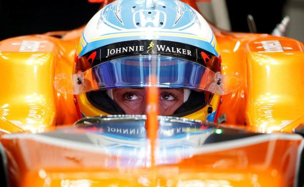 Fernando Alonso, durante el GP de Suzuka./Reuters