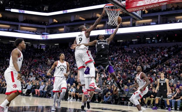 Serge Ibaka, en el partido ante Sacramento. /Reuters
