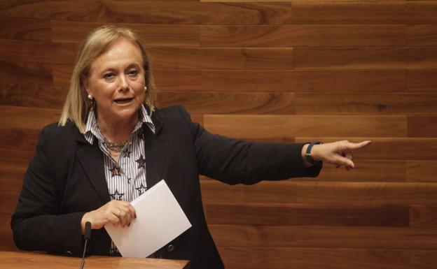 La presidenta del PP de Asturias, Mercedes Fernández/