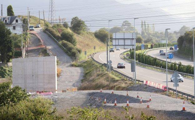 Las obras del enlace de la AS-II al HUCA./A. PIÑA