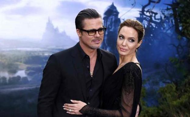 Brad Pitt y Angelina Jolie./
