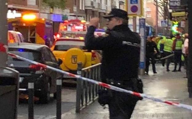 La Policía, en el lugar del suceso./ABC