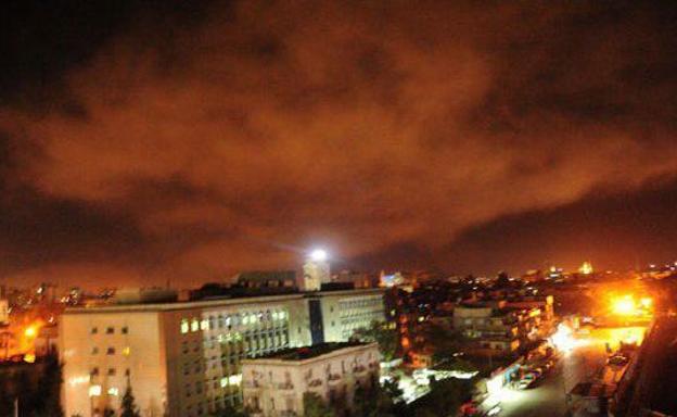 Explosiones a las afueras de Damasco./AFP