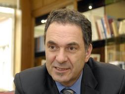 Ramón Quirós, en un momento de la entrevista. / EC/