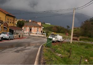 ALARMA. Las ratas cruzan la calzada hasta los contenedores y se introducen en los jardines. / P. G.-P./