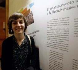 Sonia García Galán, ayer en Camposagrado. / MARIETA/