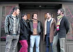 Alberto Viejo, David Vilasboas, Alejando Ramos, David Cuerdo y Jose Luis Rodríguez-Mera, es decir, La Radio de Cristal. :: MARIO ROJAS/