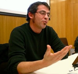 Óscar López Catalán, ayer en Piedras Blancas. ::
ADRI QUINTANA/