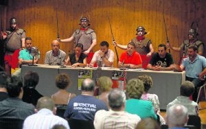 La asociación 'Jóvenes de Carabanzo' presentó ayer el Festival Astur en Lena. ::
J. C. ROMÁN/