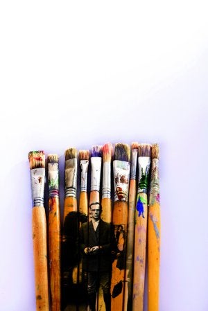 Supuesta imagen de Nat Tate. En realidad, se trata de la fotografía de un desconocido, perteneciente a la colección del escritor William Boyd./