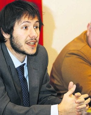 Zuazua durante la charla. ::
S. LÓPEZ/
