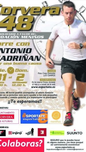 Cartel del reto solidario./