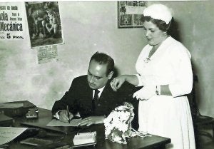 Boda, Gijón, 1952./