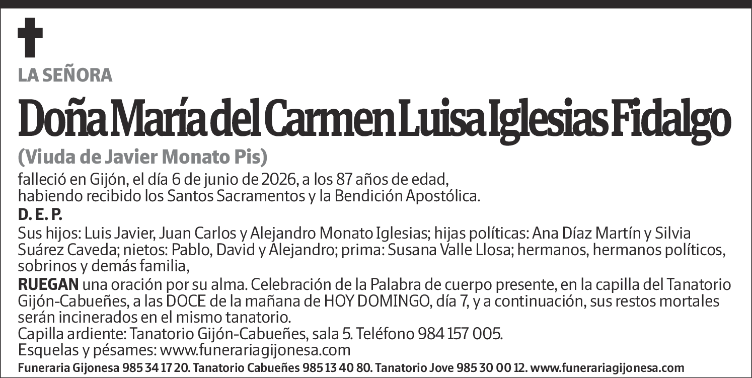 María del Carmen Luisa Iglesias Fidalgo