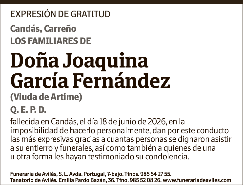 Joaquina García Fernández