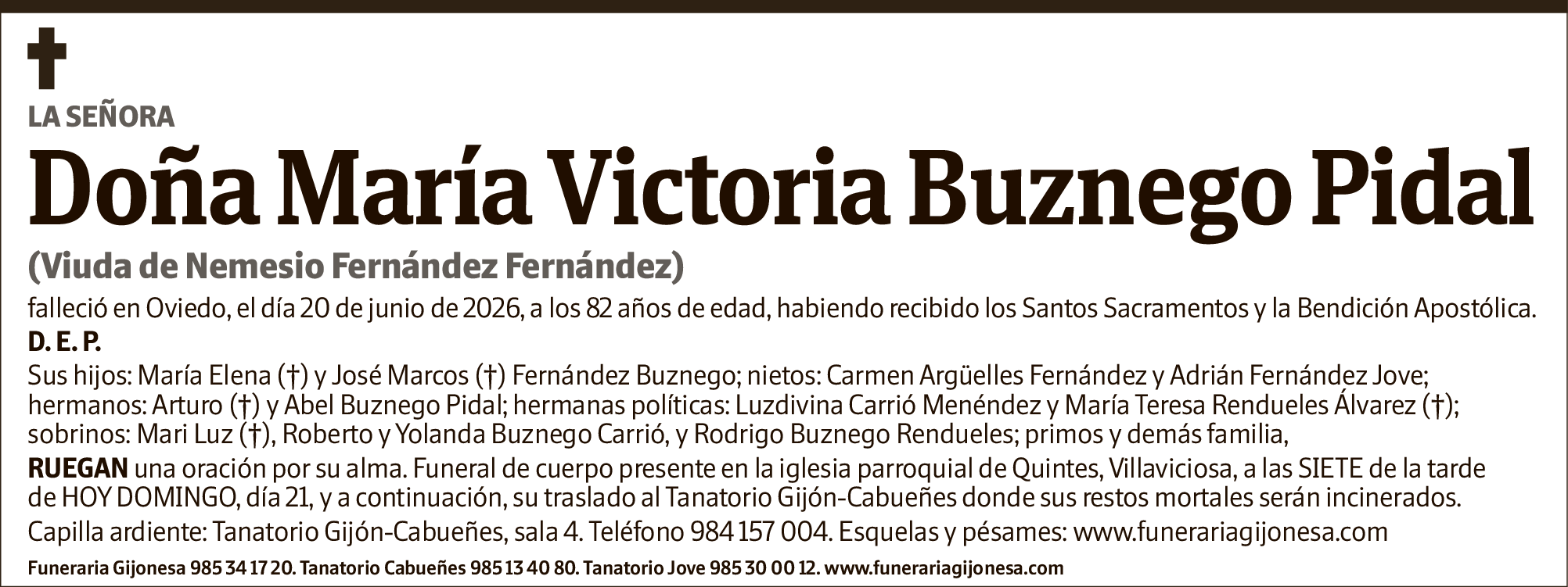 María Victoria Buznego Pidal