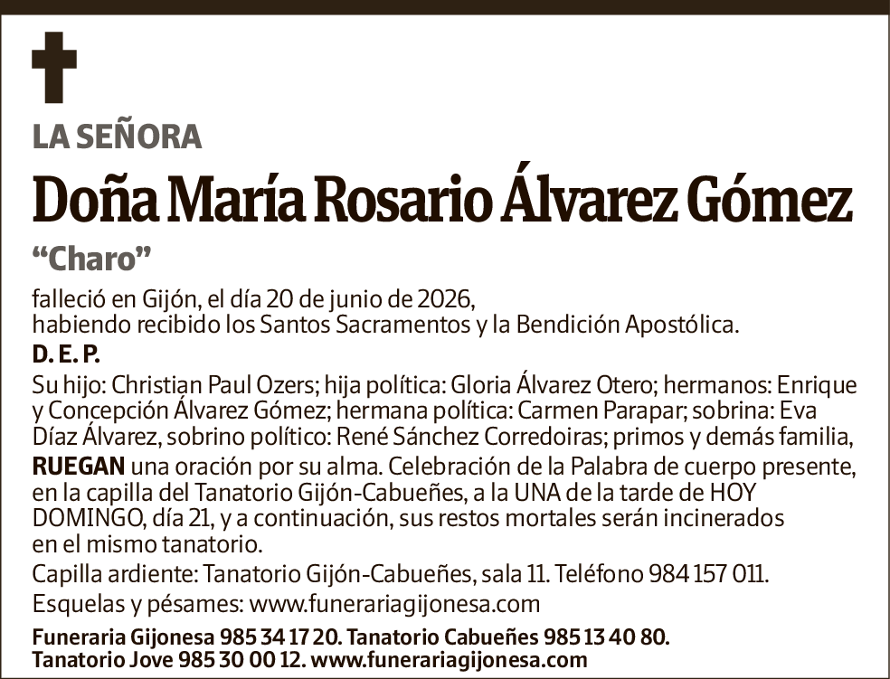 María Rosario Álvarez Gómez