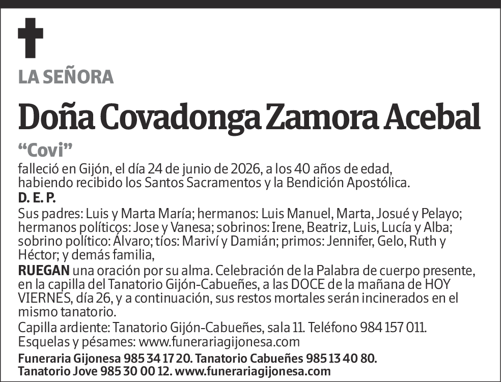Covadonga Zamora Acebal