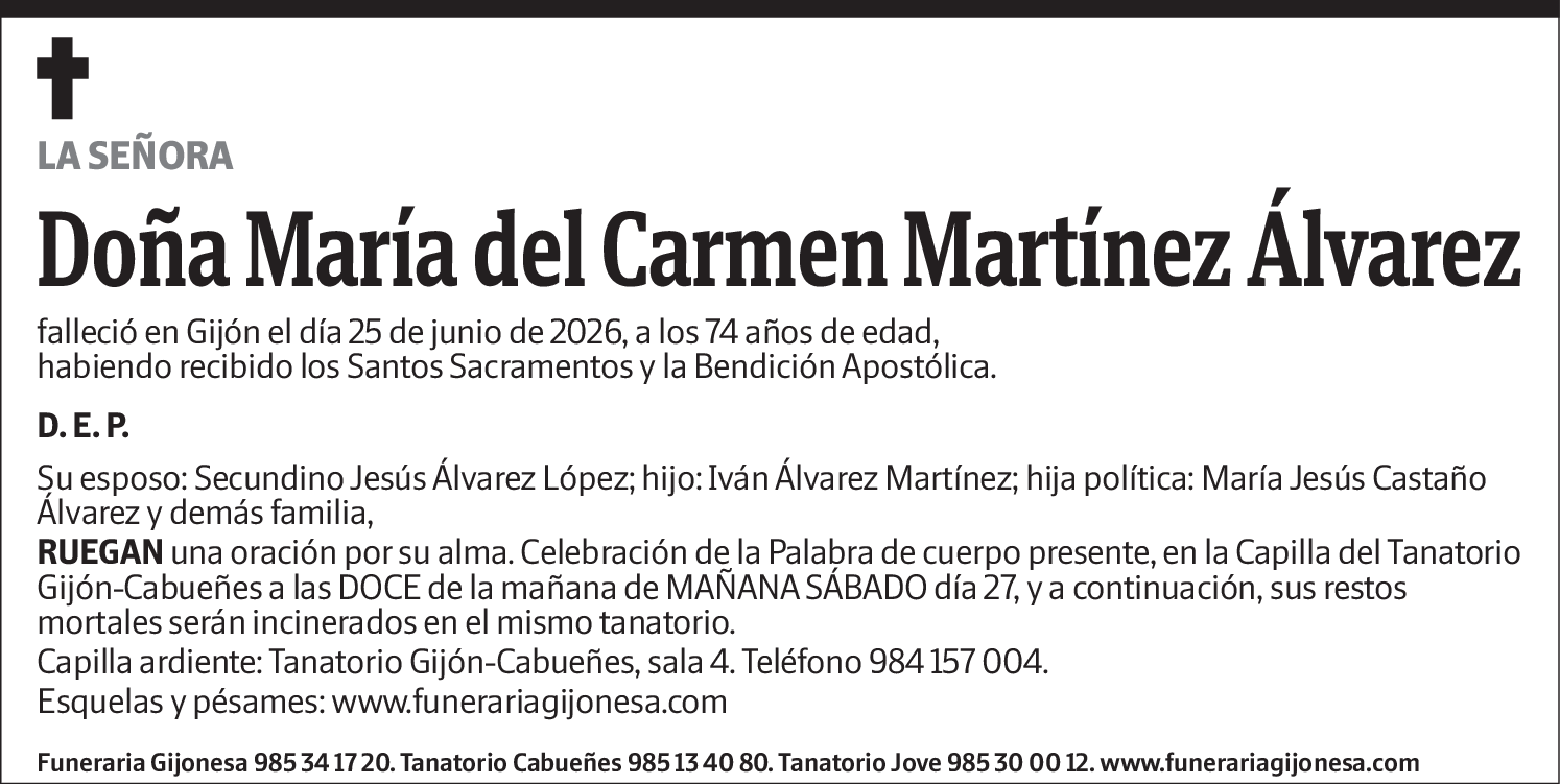 María del Carmen Martínez Álvarez