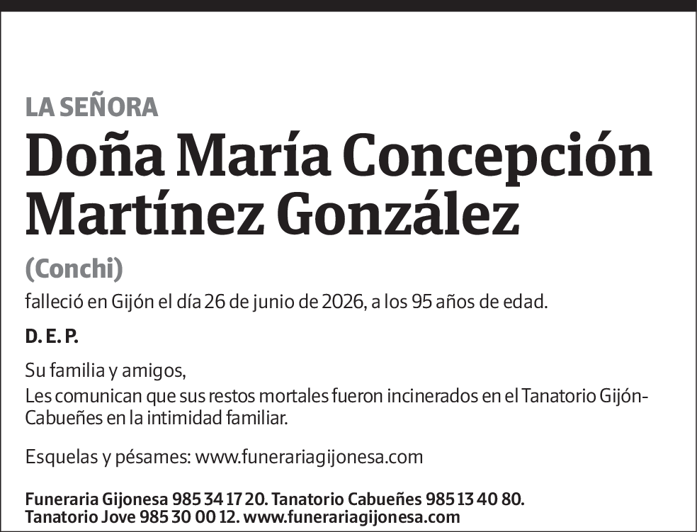 Maria Concepción Martínez González