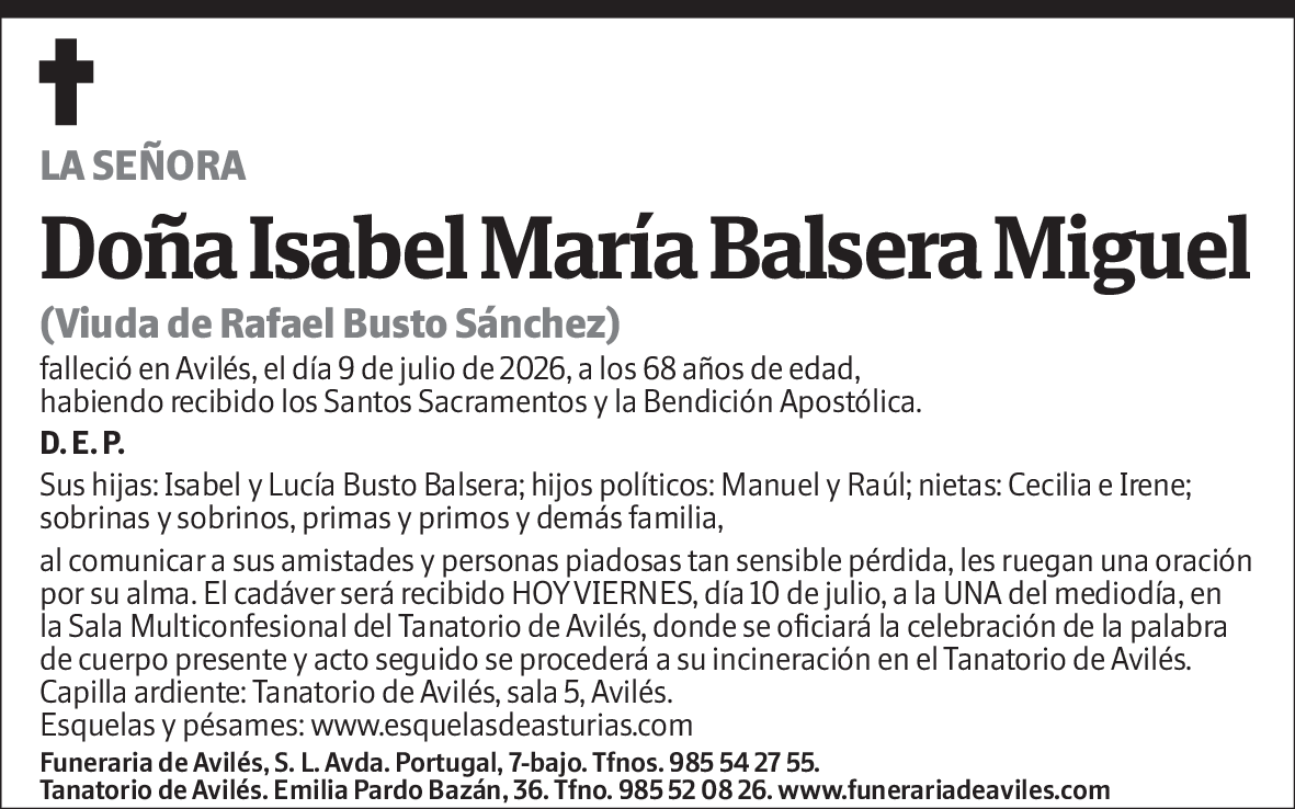 Isabel María Balsera Miguel