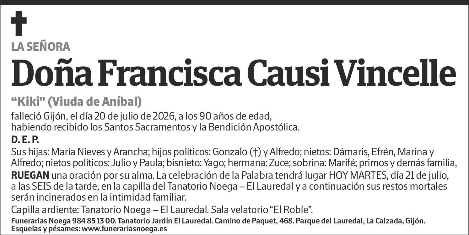 Francisca Causi Vincelle