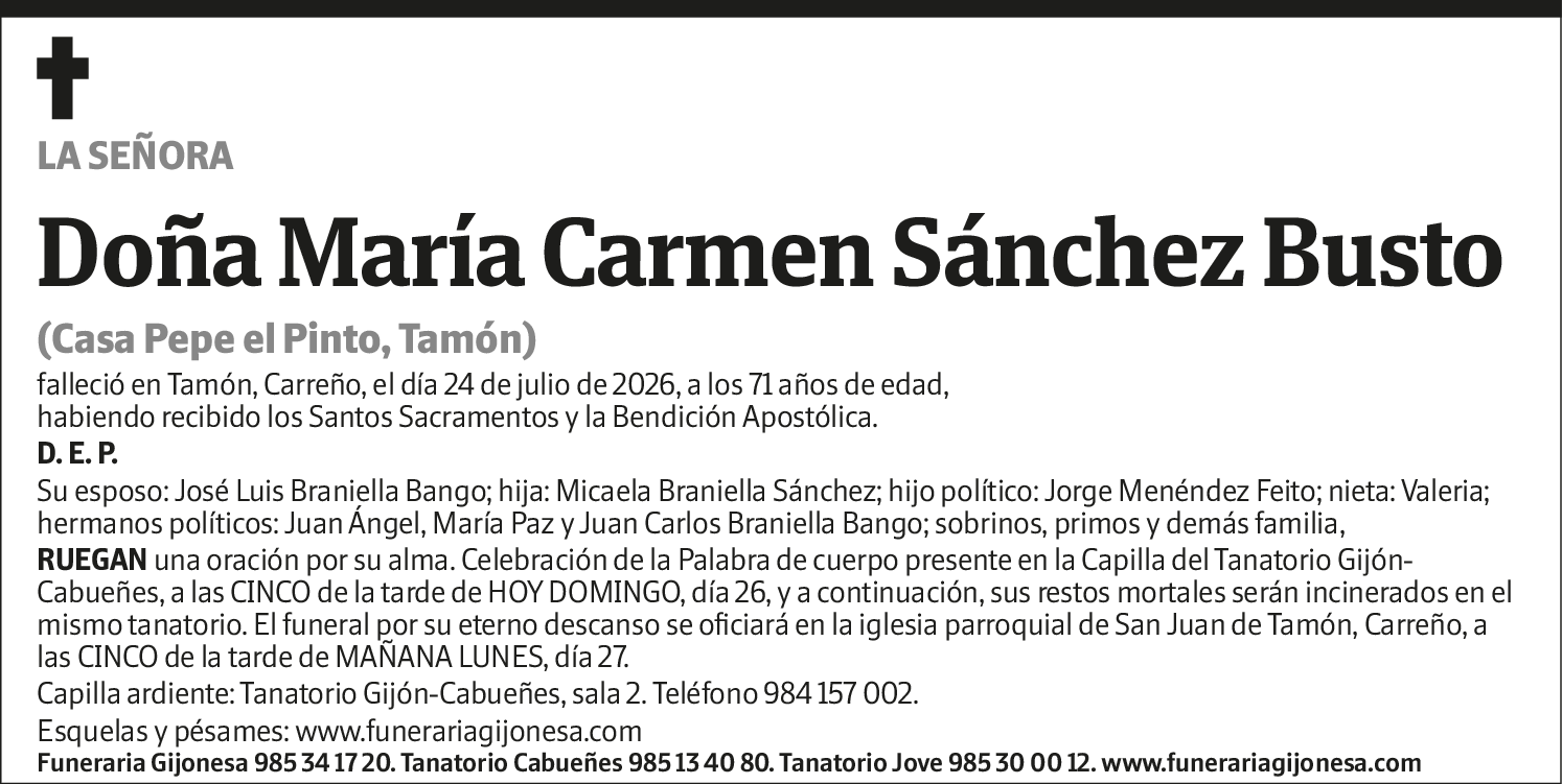 María del Carmen Sánchez Busto