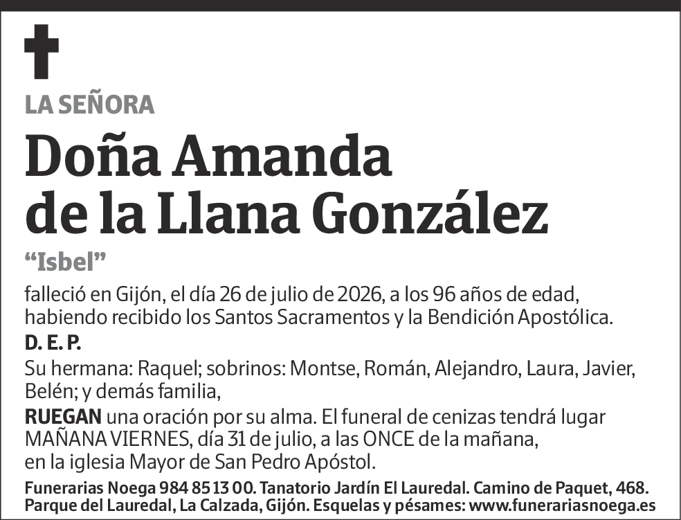 Amanda de la Llana González