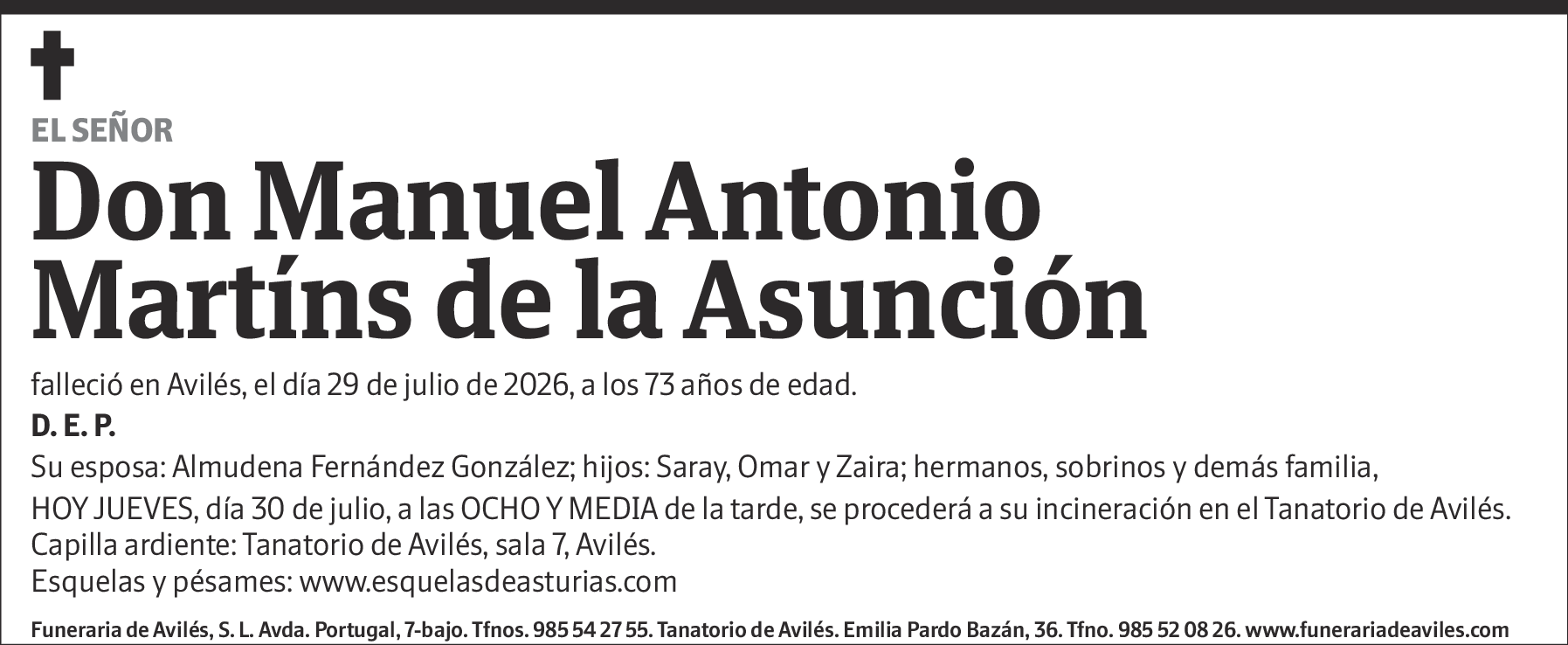Manuel Antonio Martíns de la Asunción