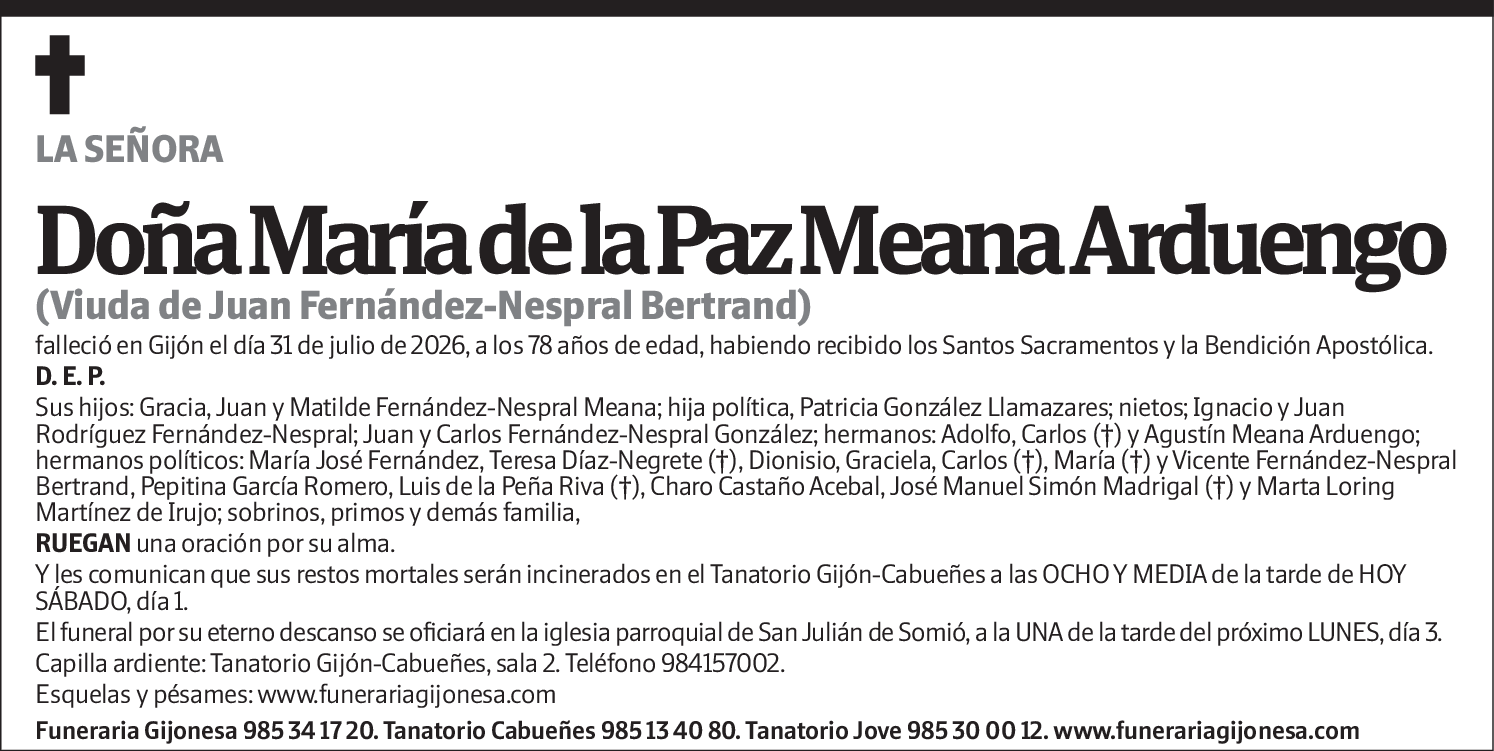 María de la Paz Meana Arduengo