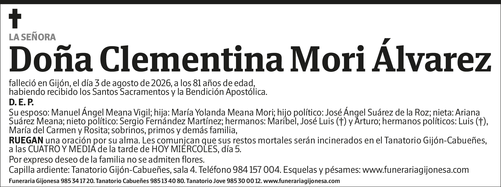 Clementina Mori Álvarez