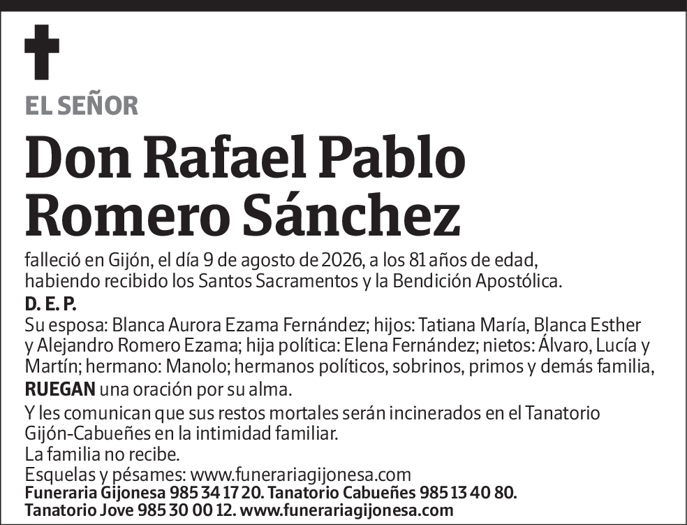 Rafael Pablo Romero Sánchez