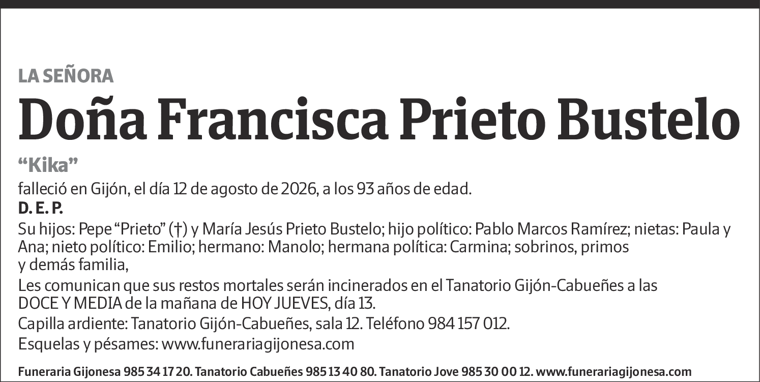 Francisca Prieto Bustelo