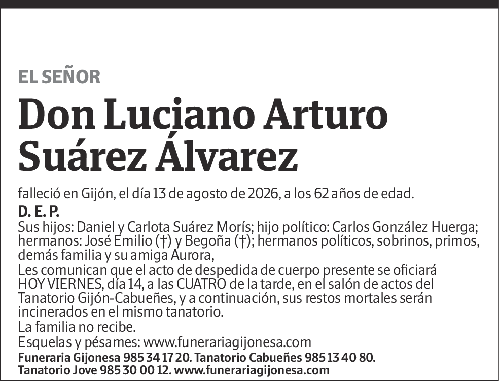 Luciano Arturo Suárez Álvarez