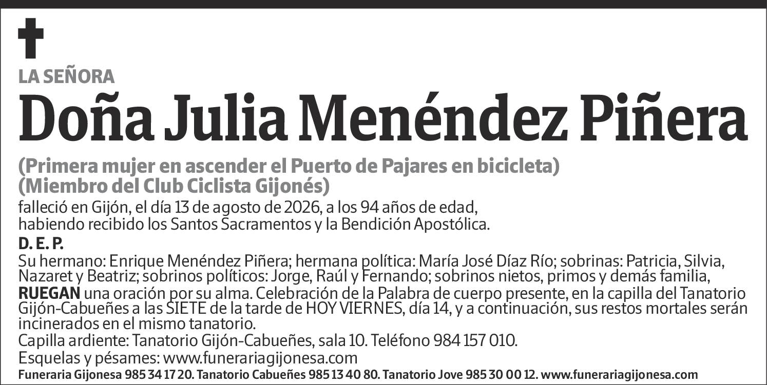 Julia Menéndez Piñera