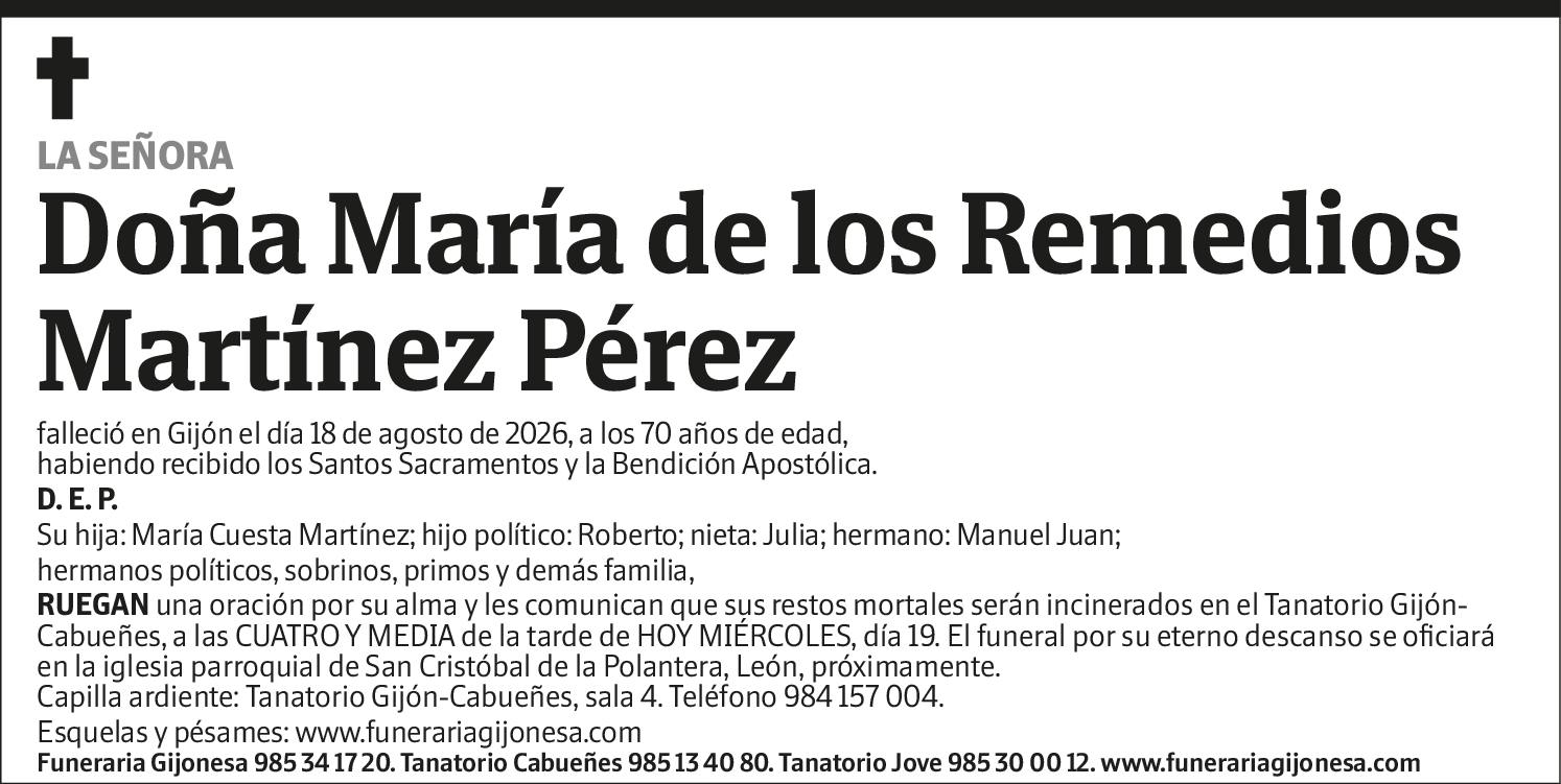 María de los Remedios Martínez Pérez