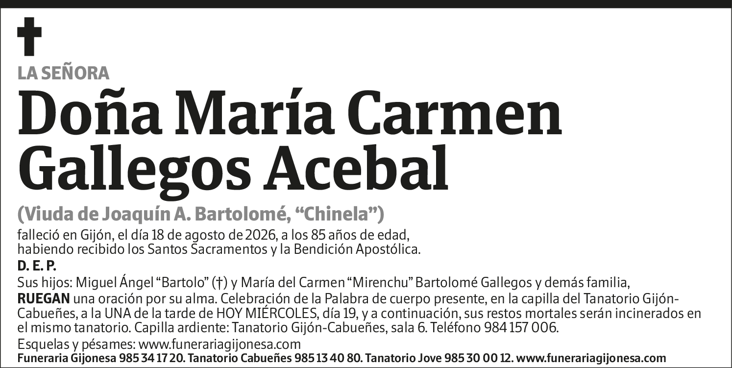 María Carmen Gallegos Acebal
