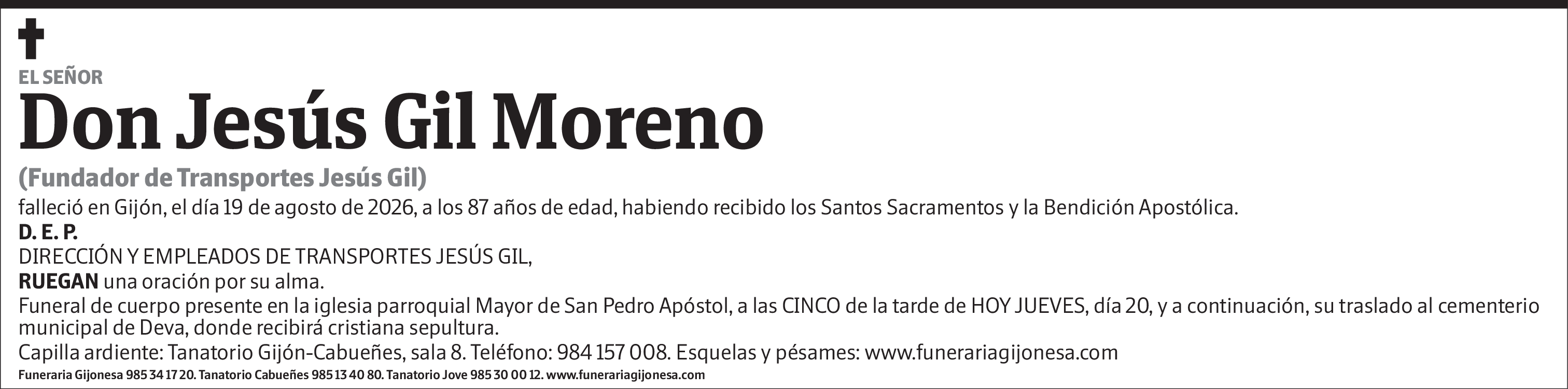 Jesús (empresa) Gil Moreno