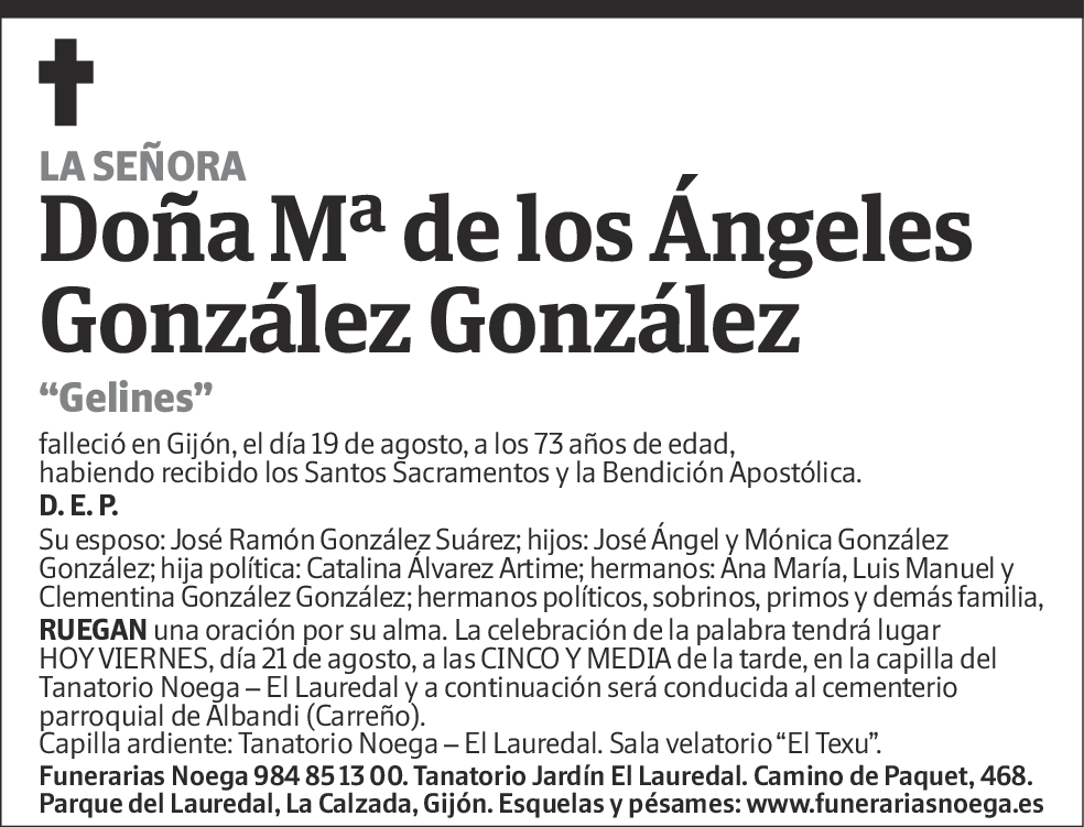 Mª de los Ángeles González González