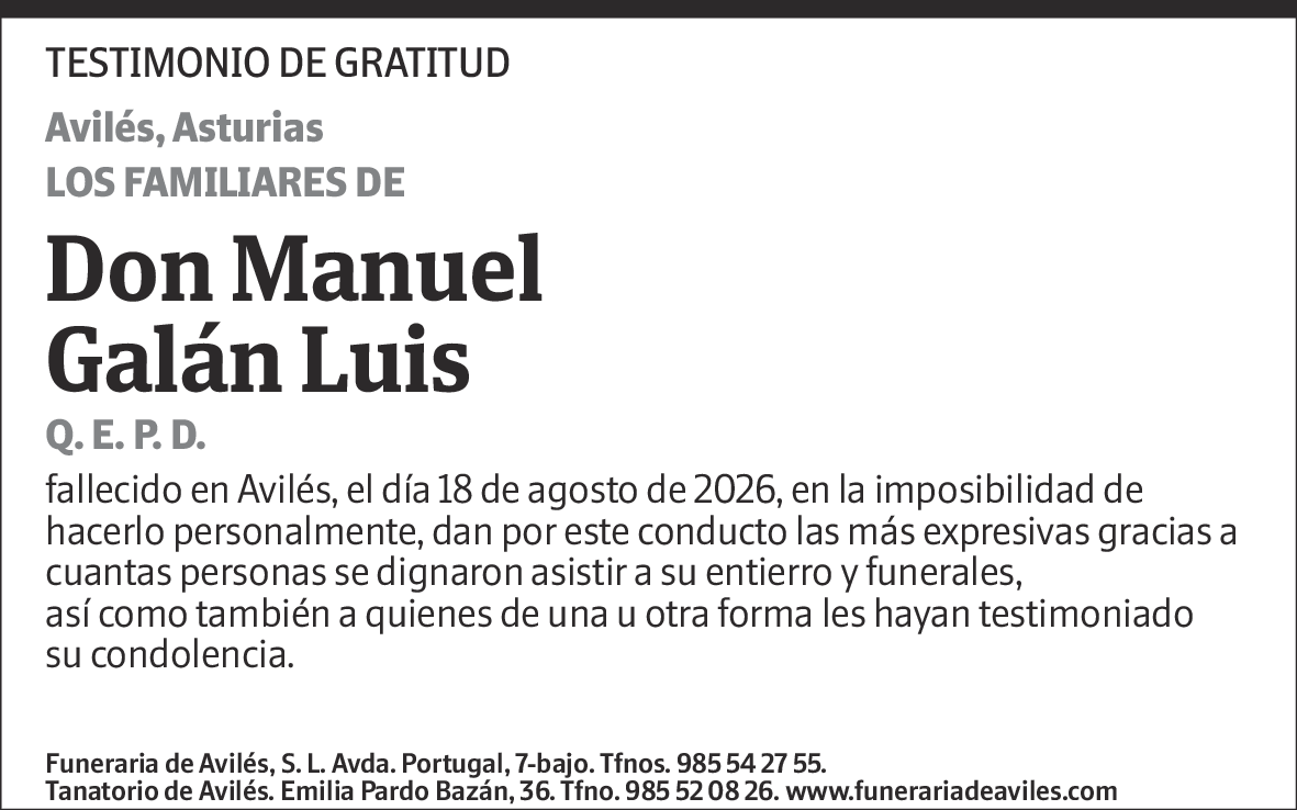 Manuel Galán Luis