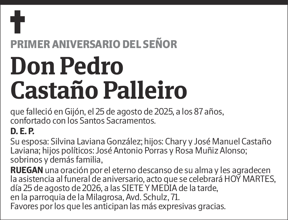 Pedro Castaño Palleiro