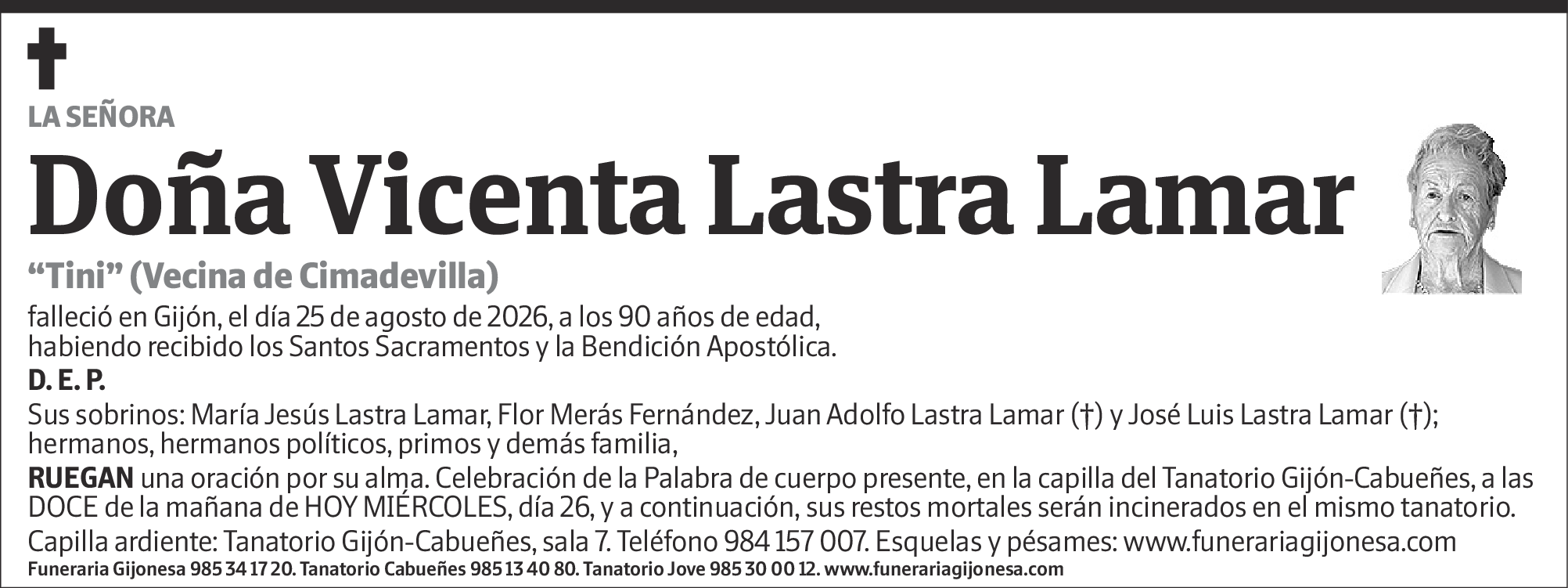 Vicenta Lastra Lamar