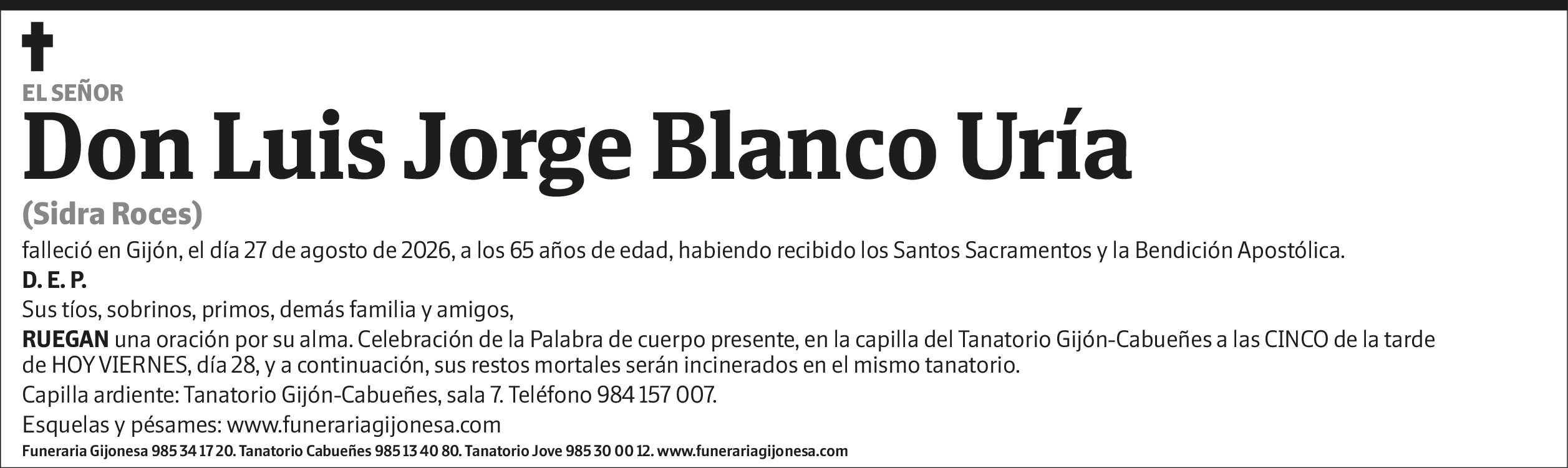 Luis Jorge Blanco Uría