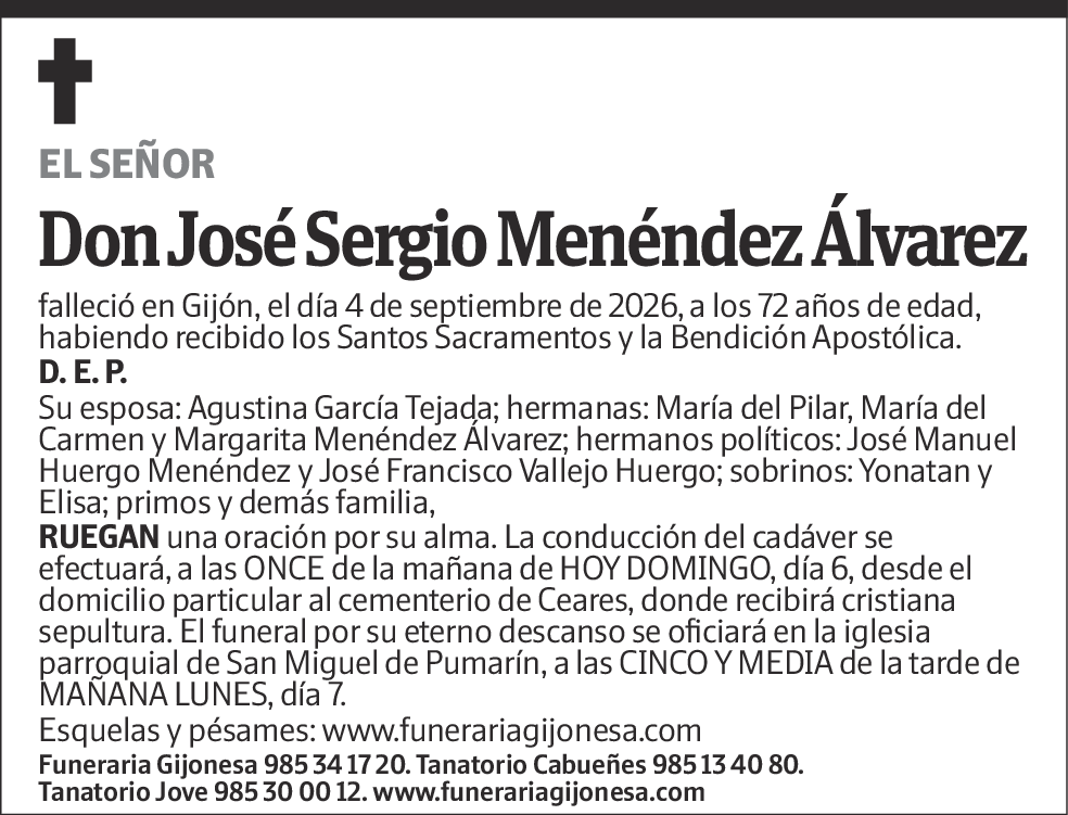 José Sergio Menéndez Álvarez