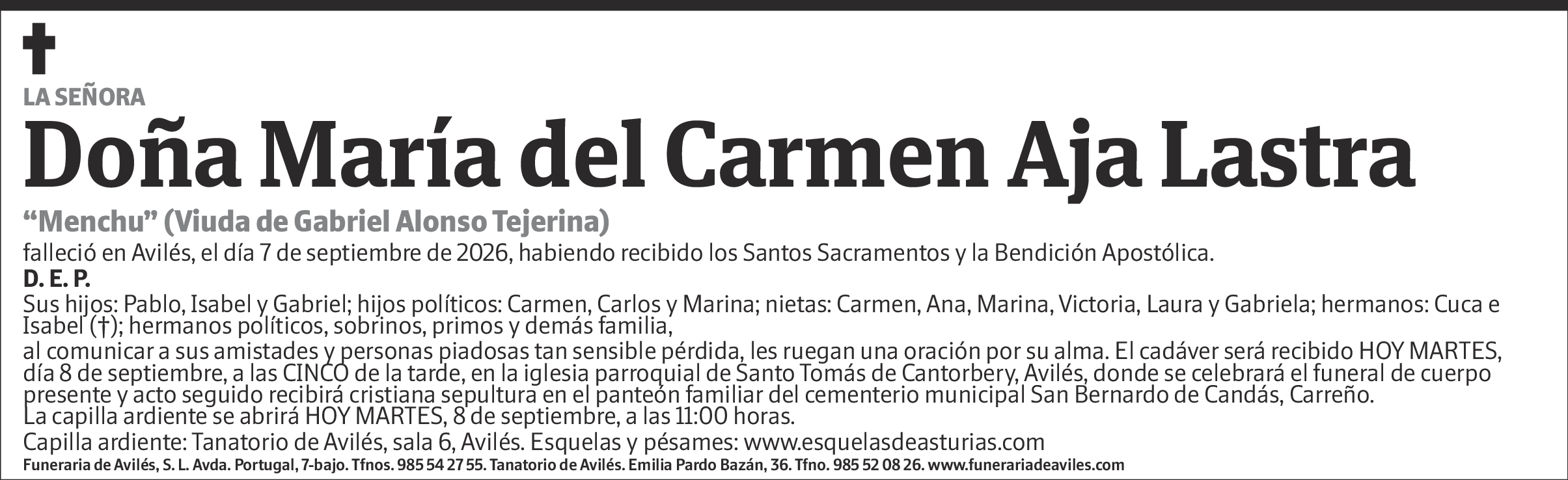 María del Carmen Aja Lastra