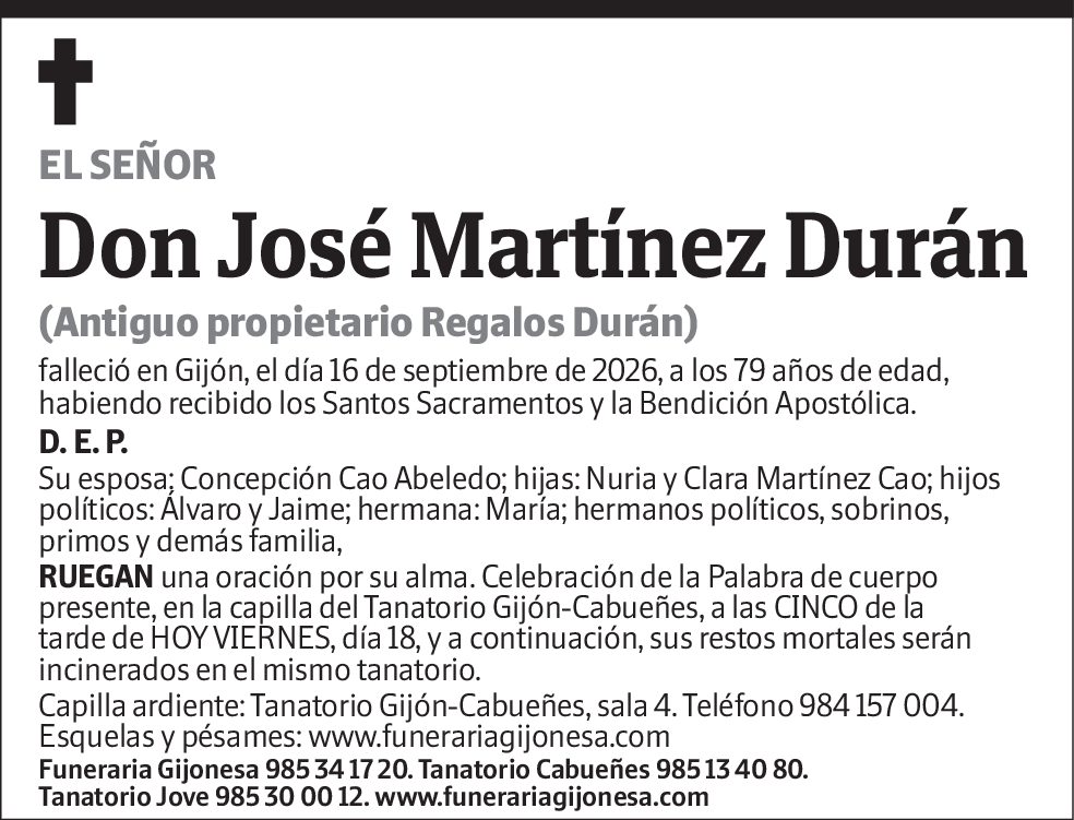 José Martínez Durán