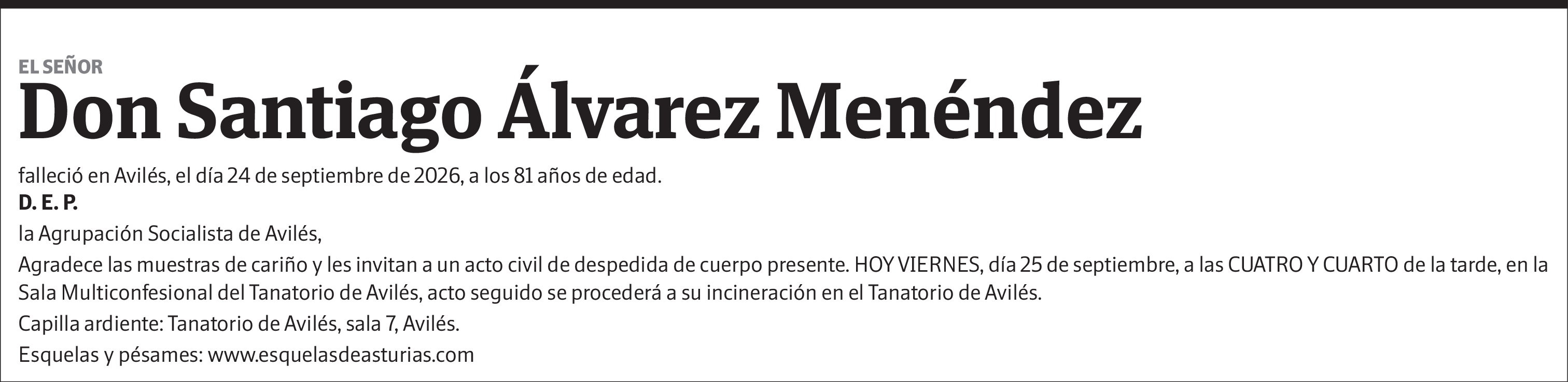 Santiago Alvarez Menéndez